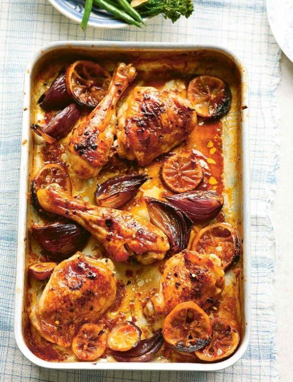 Citrus Ginger Baked Chicken Legs