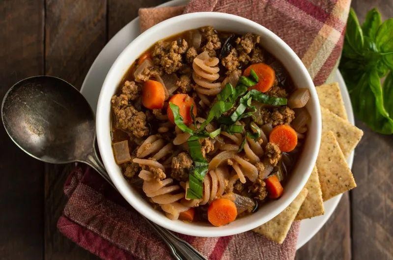 Classic AIP Ground Beef and Onion Soup