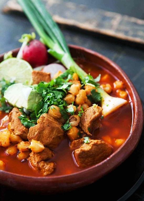 Classic Red Pork Posole with Homemade Broth