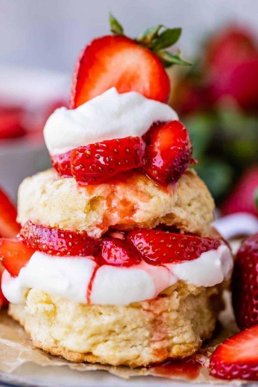 Classic Strawberry Shortcake with Whipped Cream