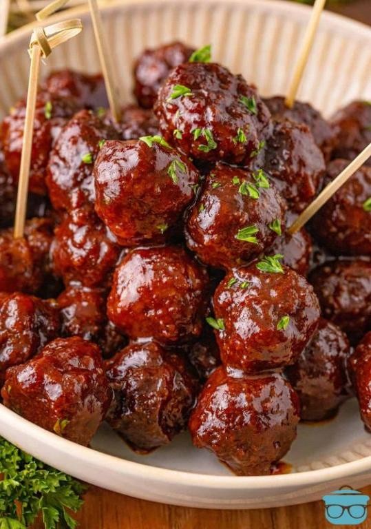 Cocktail Sausage and Grape Jelly Meatballs