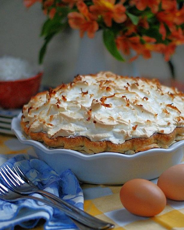 Coconut Cream Pie with Toasted Meringue