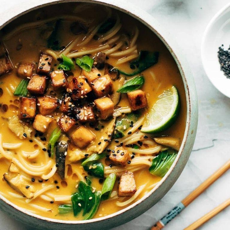 Coconut Curry Ramen with Tofu