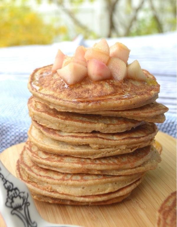 Coconut Oat Flour Pancakes