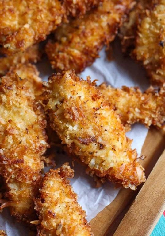 Coconut-Crusted Chicken Fingers