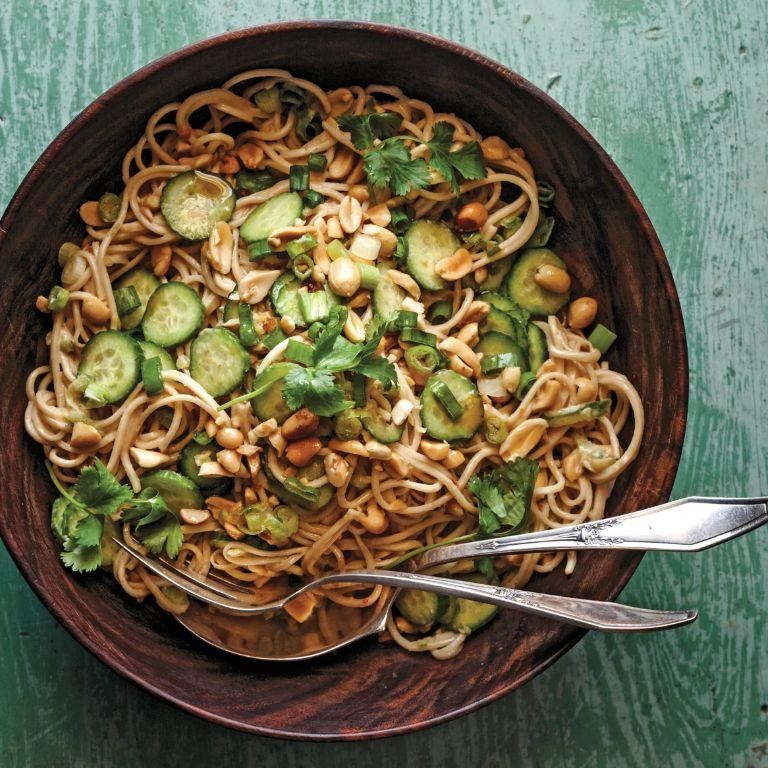 Cold Sesame Noodles with Cucumber