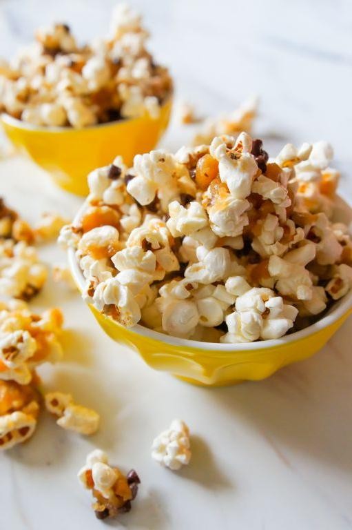 Cookie Dough Air Popped Popcorn