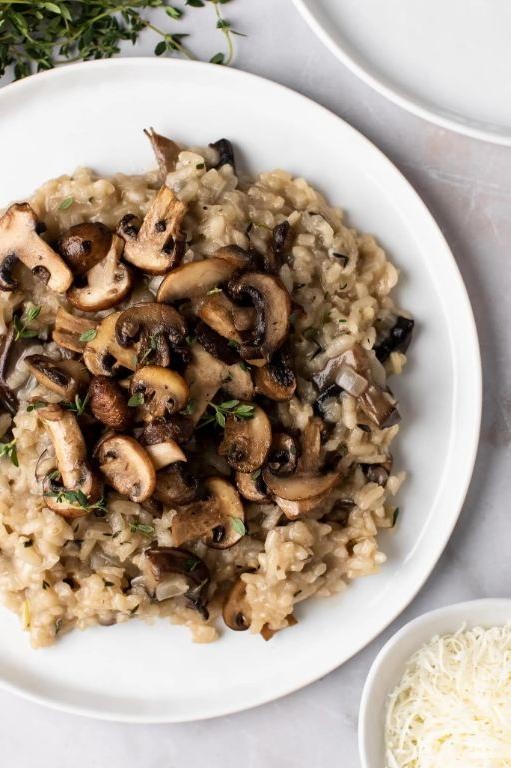 Cordyceps Mushroom Risotto with Parmesan