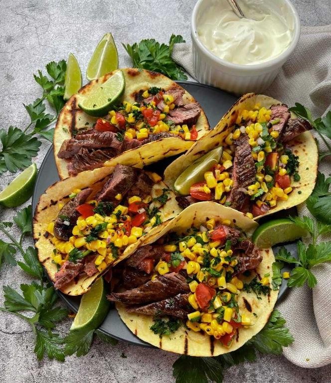 Corn and Beef Tacos