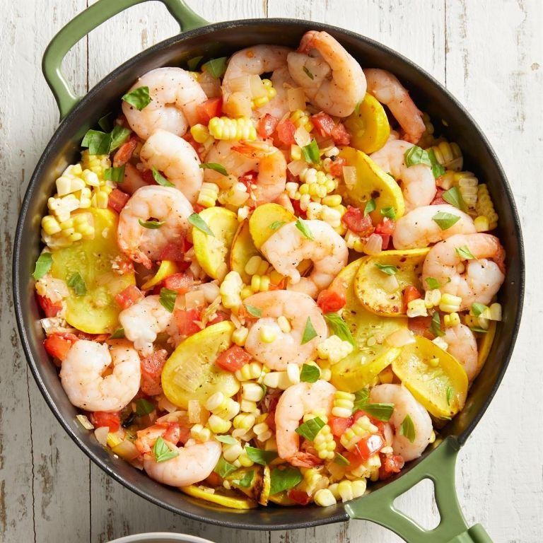 Corn and Shrimp Stir-Fry