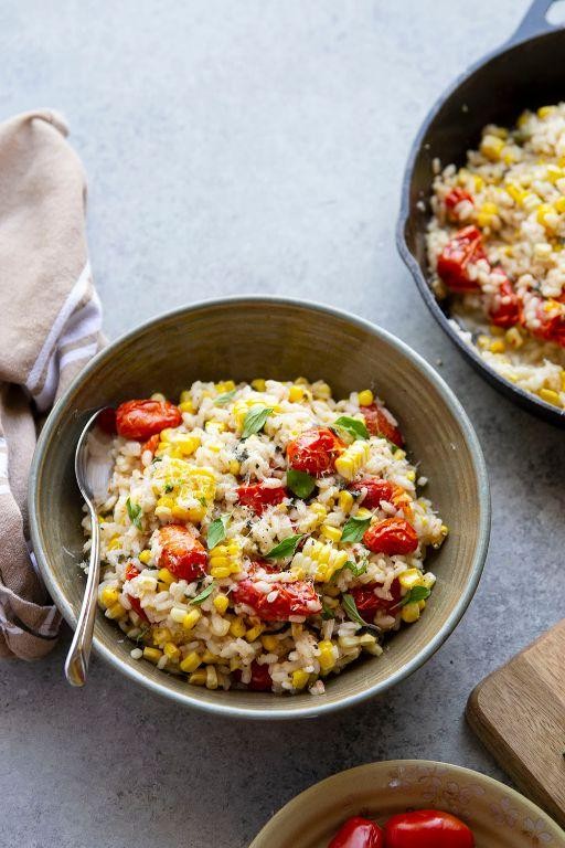 Corn and Tomato Risotto
