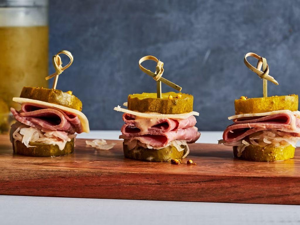 Corned Beef Sliders with Pickles