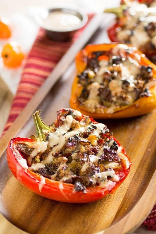 Corned Beef Stuffed Bell Peppers