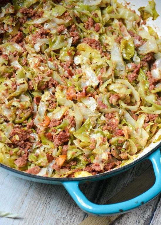 Corned Beef and Cabbage Stir-Fry