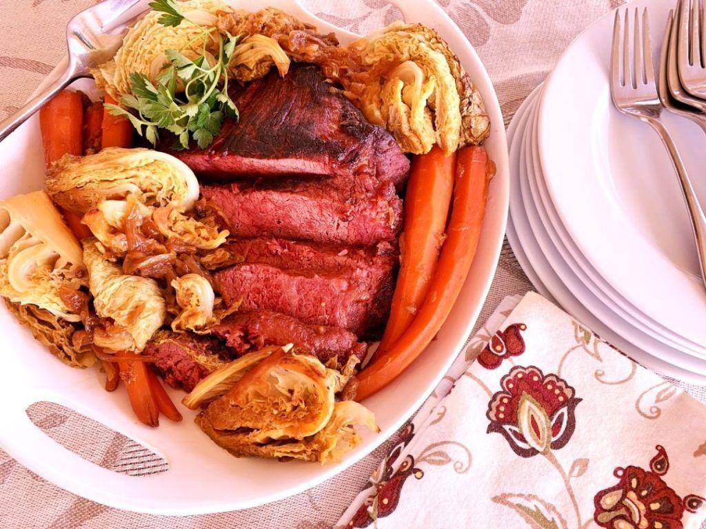 Corned Beef and Cabbage with Apple Cider