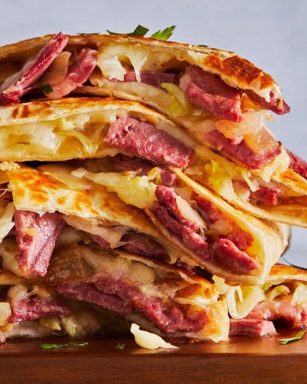 Corned Beef and Cheese Quesadillas