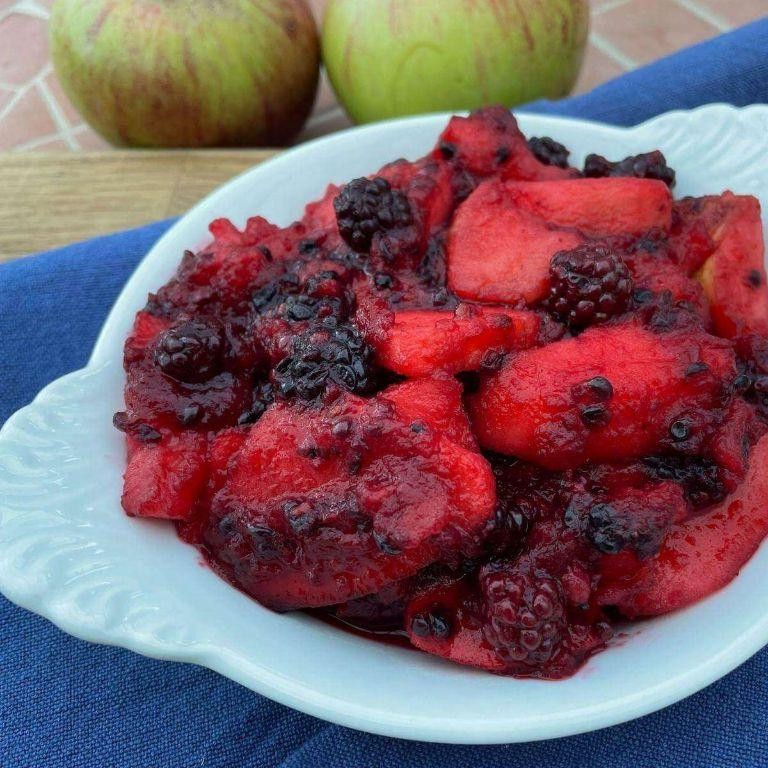 Crab Apple and Blackberry Compote