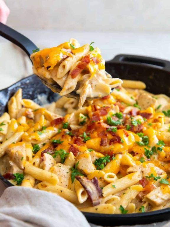 Crack Chicken Breast Pasta Bake
