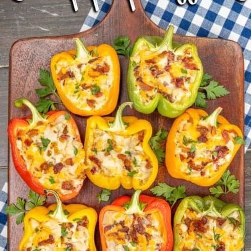 Crack Chicken Breast Stuffed Peppers