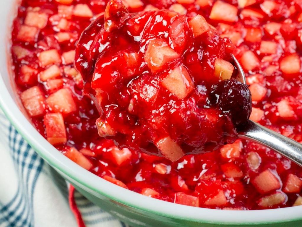 Cranberry Apple Jello Squares