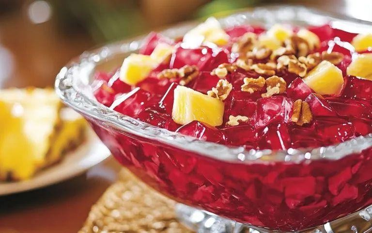 Cranberry Coconut Jello Delight
