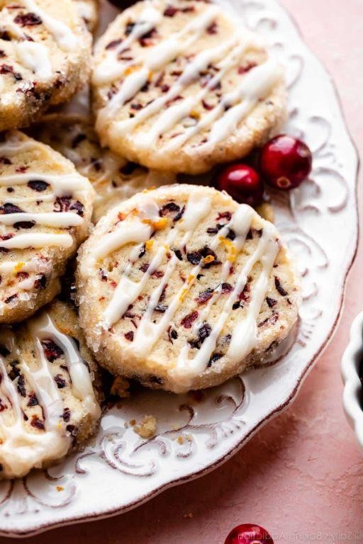 Cranberry Orange Butter Cookies