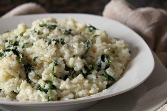 Creamy Arugula and Parmesan Risotto