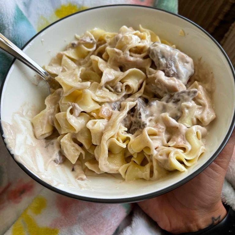 Creamy Deer Tenderloin Stroganoff