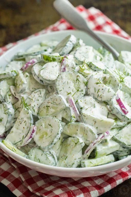 Creamy Dill Cucumber Salad