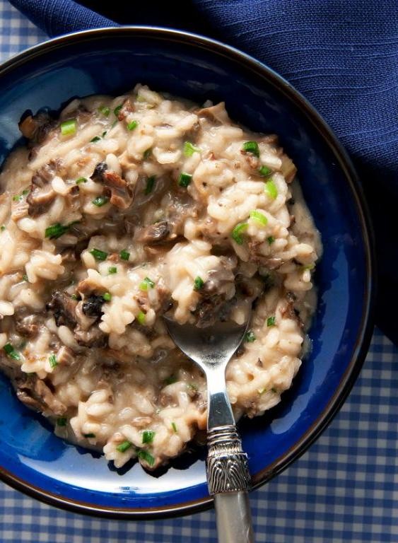 Creamy Dried Morel Mushroom Risotto