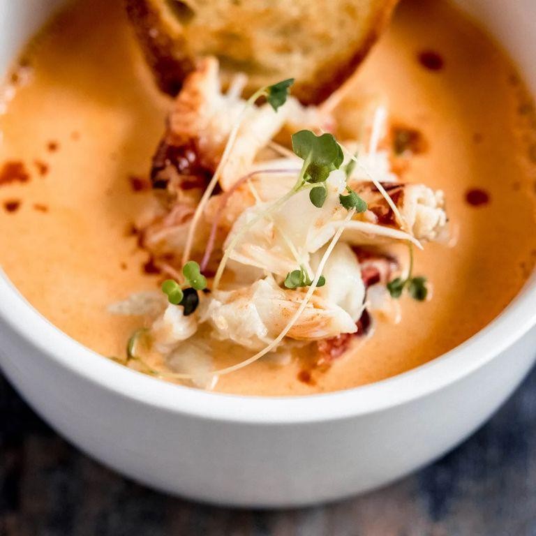 Creamy Dungeness Crab Bisque