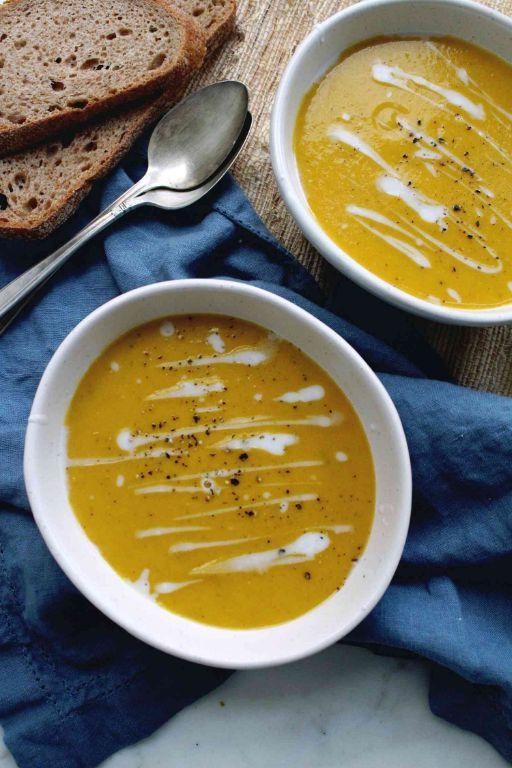 Creamy Hubbard Squash Soup