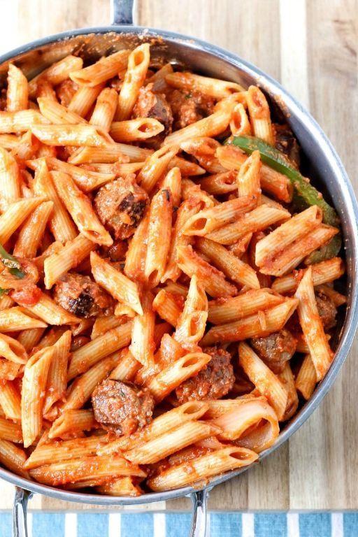 Creamy Johnsonville Italian Sausage Pasta