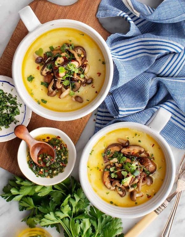 Creamy Mushroom Polenta