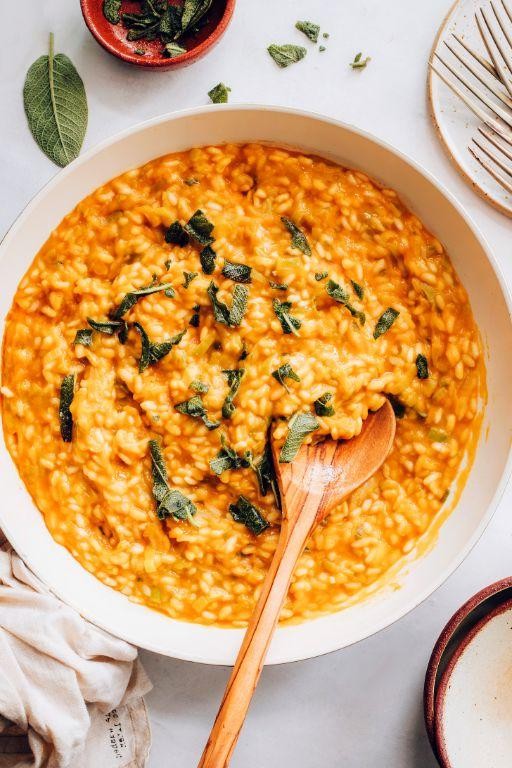 Creamy Pumpkin and Sage Risotto