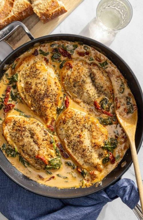 Creamy Tuscan Chicken Bake
