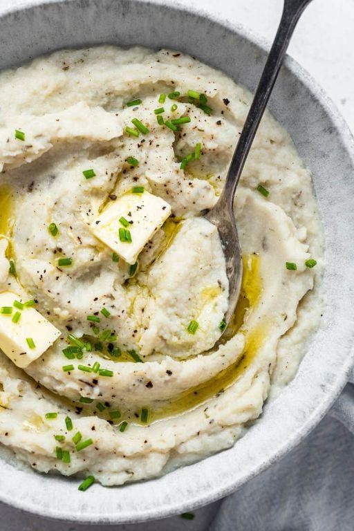 Creamy Vegan Mashed Cauliflower