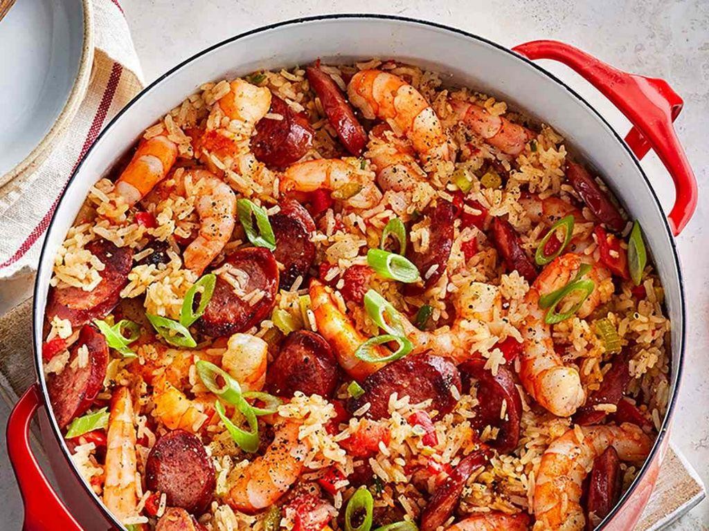 Creole Shrimp and Sausage Jambalaya