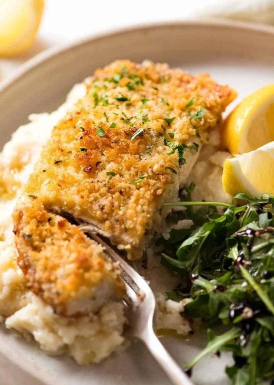 Crispy Bread Crumb-Crusted Fish Fillets