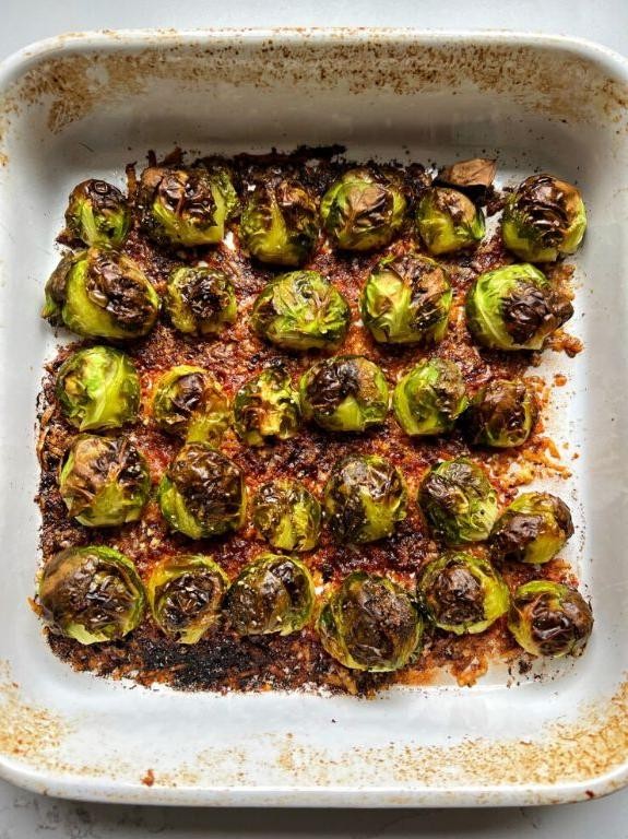 Crispy Parmesan Brussels Sprouts