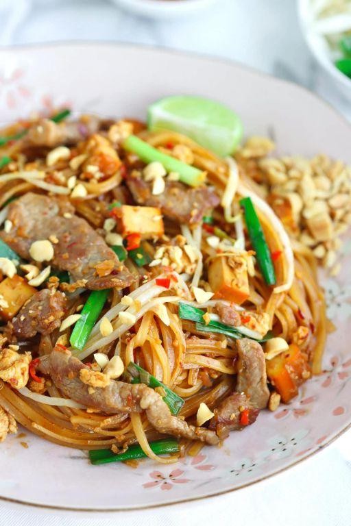 Crispy Pork Pad Thai with Garlic Chives