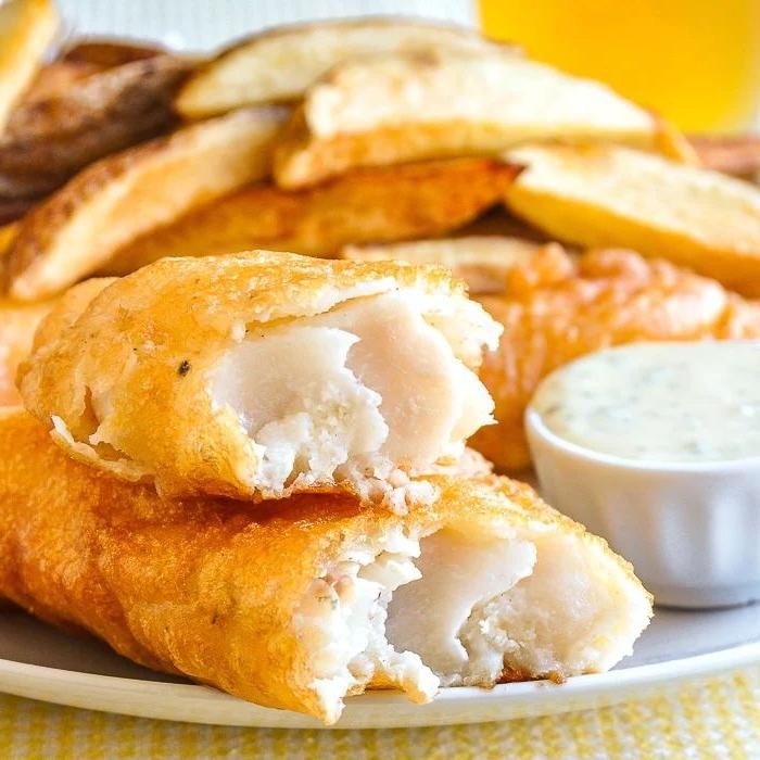 Crispy Rock Cod Fish and Chips