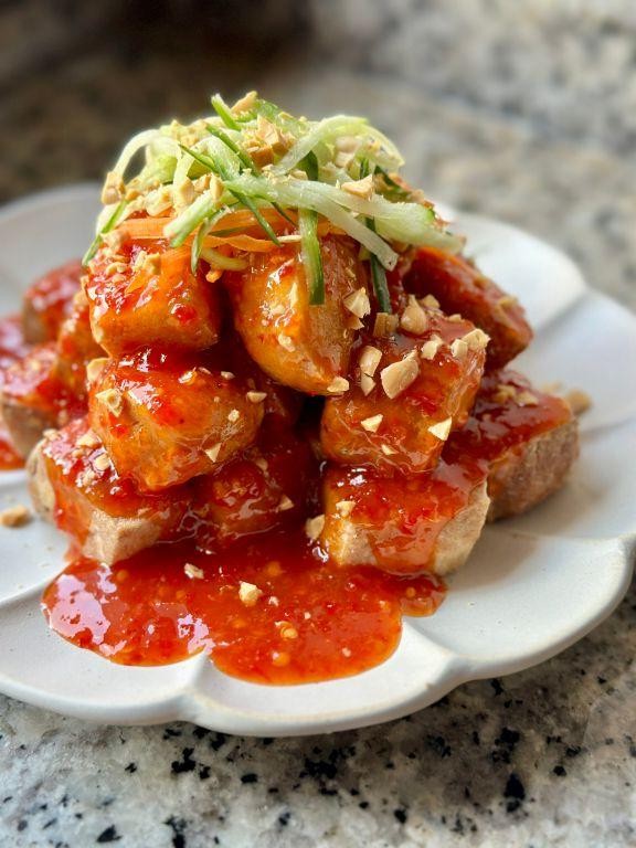 Crispy Thai Tofu with Sweet Chili Sauce