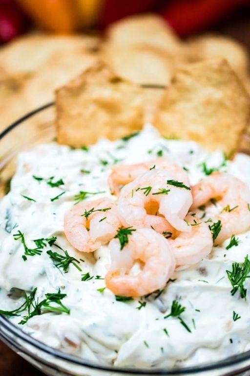 Cucumber Dill Shrimp Dip with Cream Cheese