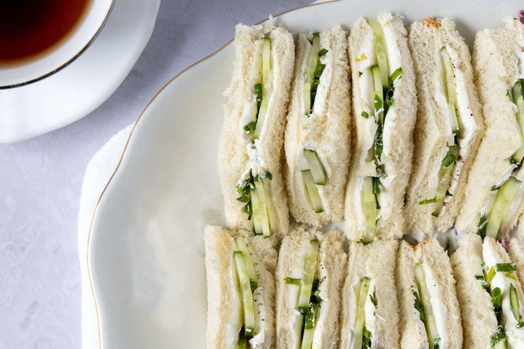 Cucumber and Cream Cheese Tea Sandwiches