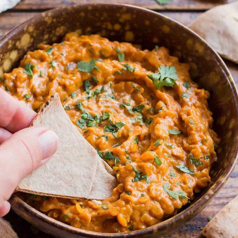 Curried Canned Lentil Dip