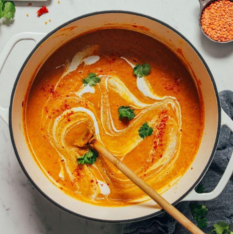 Curried Cauliflower and Lentil Stew