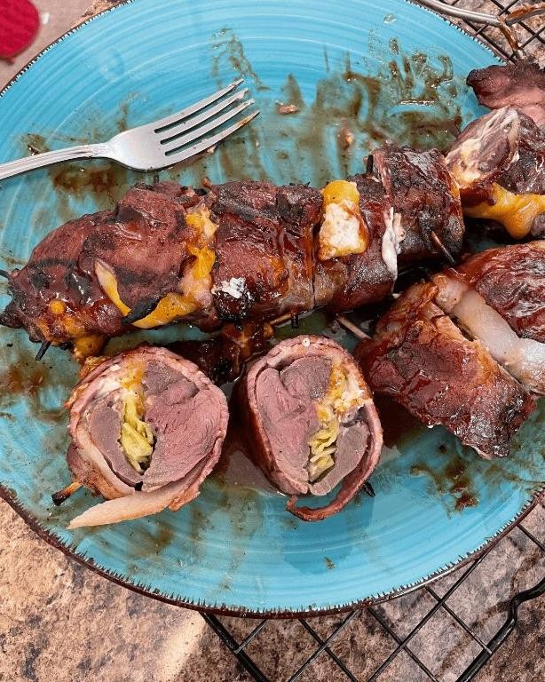 Deer Tenderloin Wrapped in Bacon