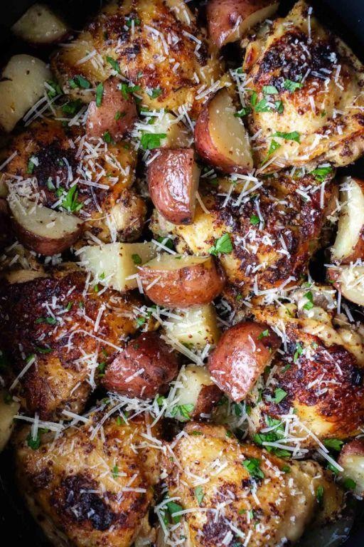 Dijon Chicken and Potato Slow Cooker Masterpiece