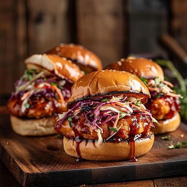 Divine Smoky BBQ Chicken Sliders